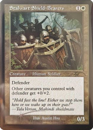 {R} Stalwart Shield-Bearers (Retro Frame) (Foil) [Secret Lair Drop Series] [SLD 7148]