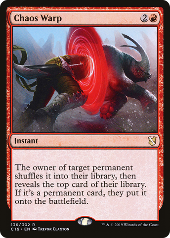 {R} Chaos Warp [Commander 2019][C19 136]