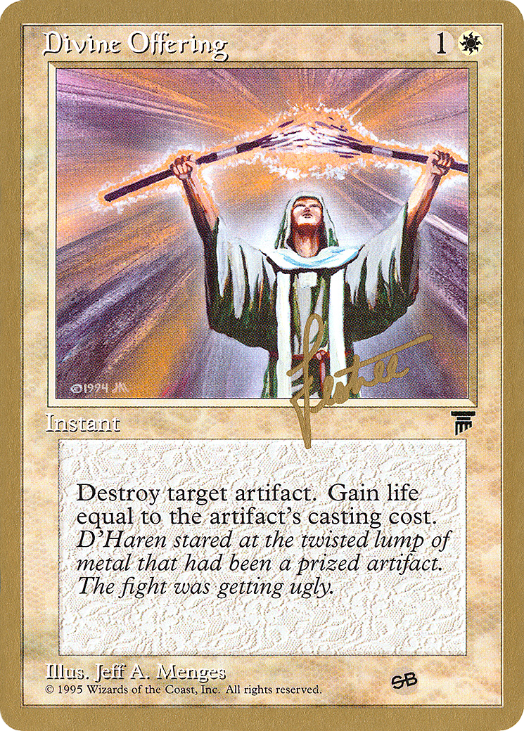 {C} Divine Offering (Bertrand Lestree) (SB) [Pro Tour Collector Set][GB PTC BL6SB]