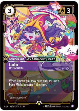 [RFB] Lulu, Whimsical (Foil) (Promo) (110a/167) - Riftbound Promotional Cards