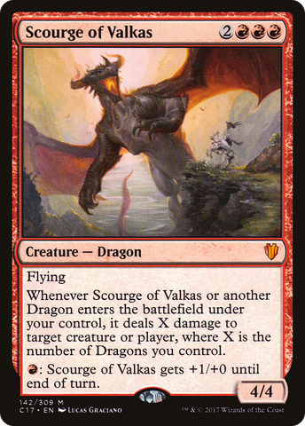 {R} Scourge of Valkas [Commander 2017][C17 142]