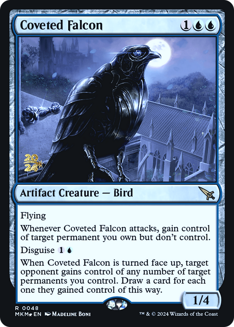 {R} Coveted Falcon [Murders at Karlov Manor Prerelease Promos][PR MKM 048]