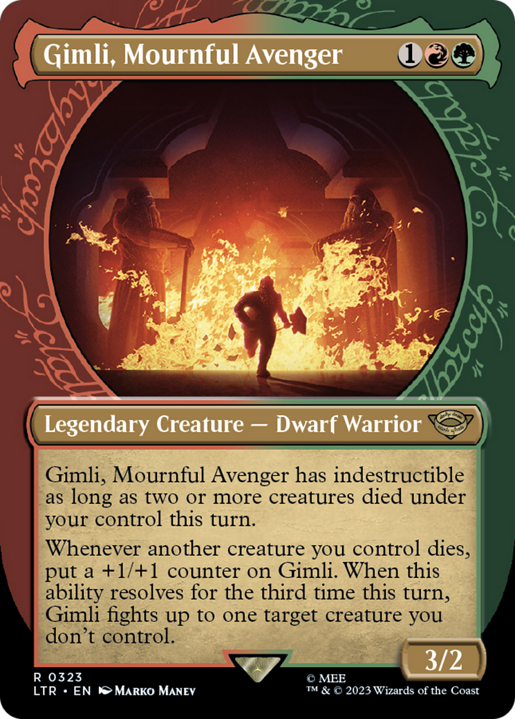 {R} Gimli, Mournful Avenger (Showcase Ring Frame) [The Lord of the Rings: Tales of Middle-Earth][LTR 323]