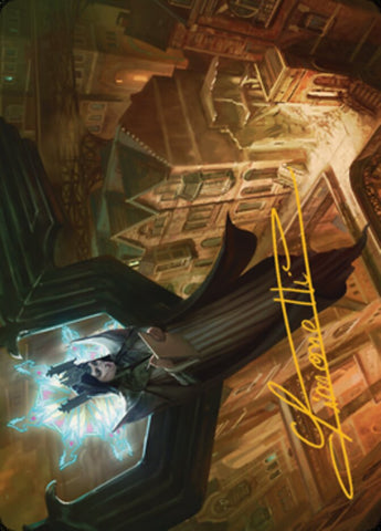 {A} Angelic Sleuth Art Card (Gold-Stamped Signature) [Streets of New Capenna Art Series][GS ASNC 048]