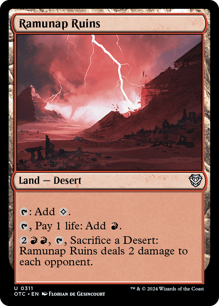 {C} Ramunap Ruins [Outlaws of Thunder Junction Commander][OTC 311]