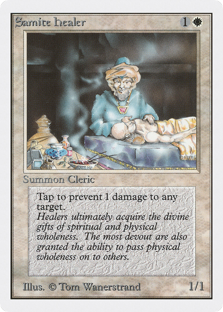 {C} Samite Healer [Unlimited Edition][2ED 038]