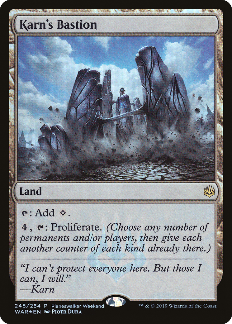 {R} Karn's Bastion (Planeswalker Weekend) [War of the Spark Promos][PA WAR 248] - Misty Mountain Games