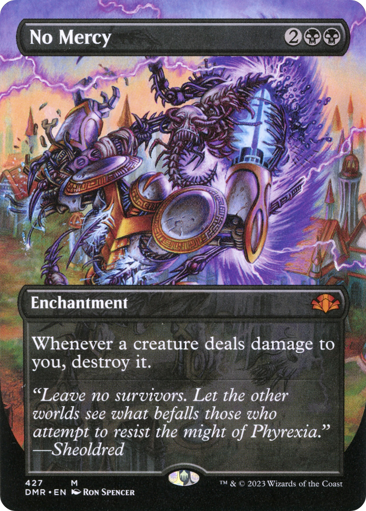 {R} No Mercy (Borderless Alternate Art) [Dominaria Remastered][DMR 427] - Misty Mountain Games