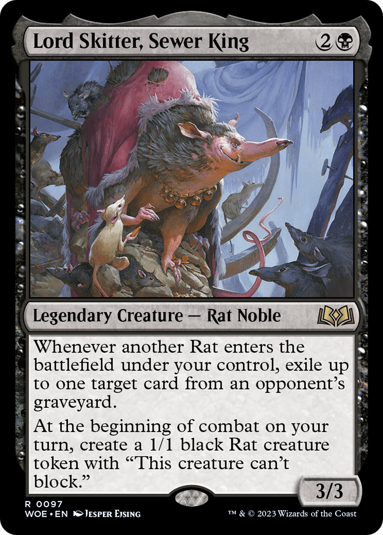 {@R} Lord Skitter, Sewer King [Wilds of Eldraine][WOE 097]