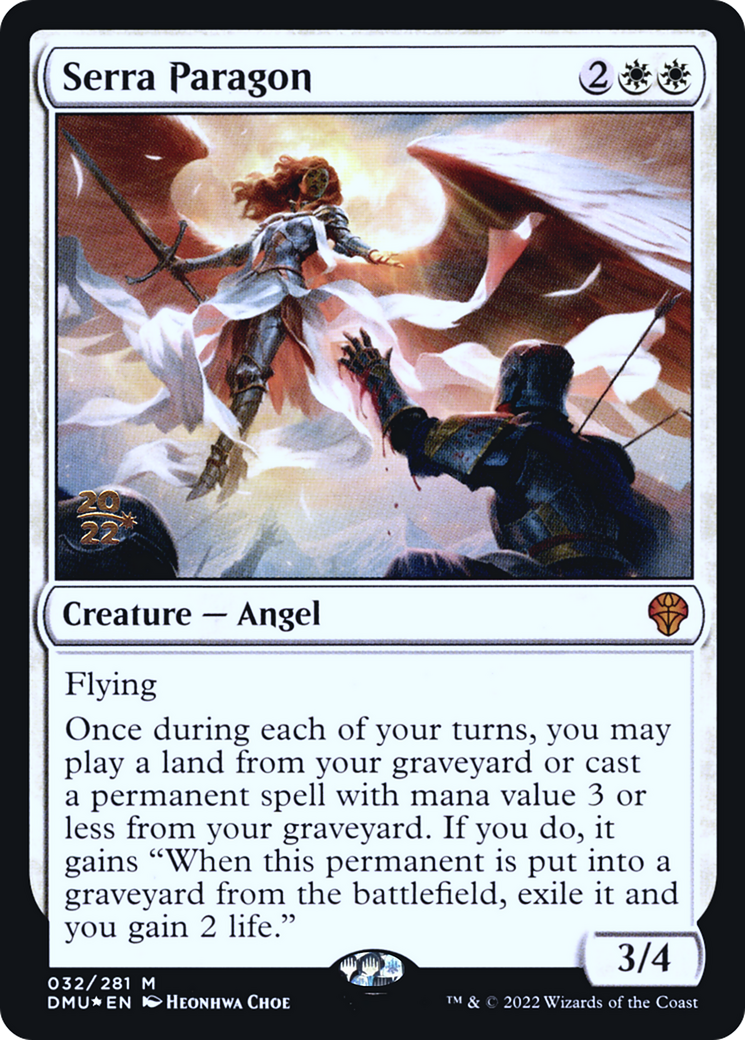 {R} Serra Paragon [Dominaria United Prerelease Promos][PR DMU 032]