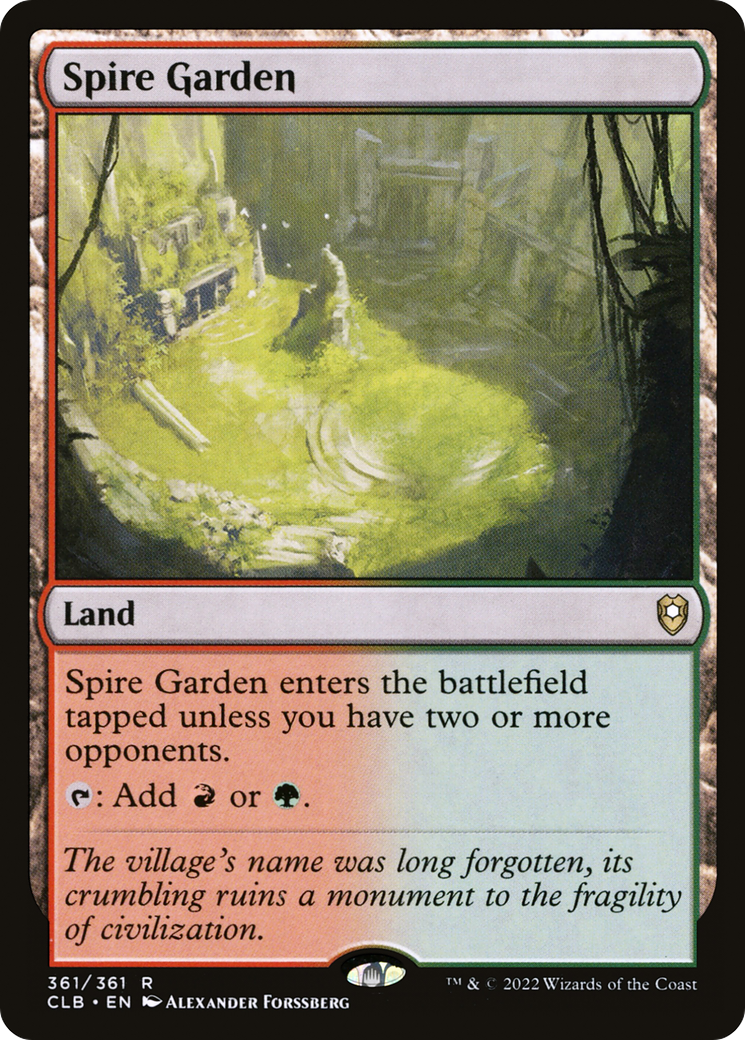 {R} Spire Garden [Commander Legends: Battle for Baldur's Gate][CLB 361]