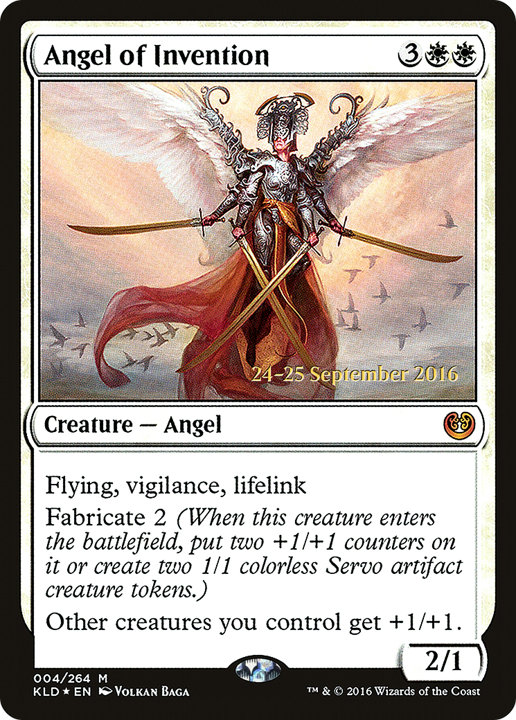 {R} Angel of Invention [Kaladesh Prerelease Promos][PR KLD 004]