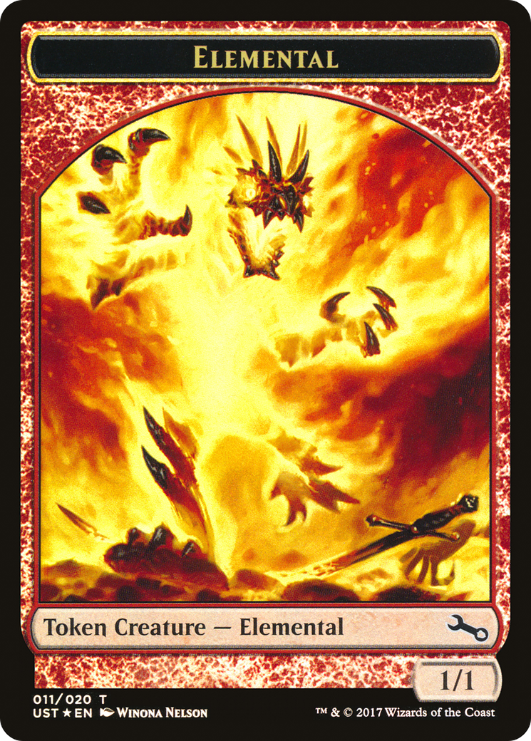 {T} Elemental // Elemental Double-sided Token (011/020) [Unstable Tokens][TUST 011]