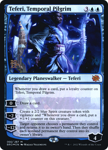 {R} Teferi, Temporal Pilgrim [The Brothers' War: Prerelease Promos][PR BRO 066]