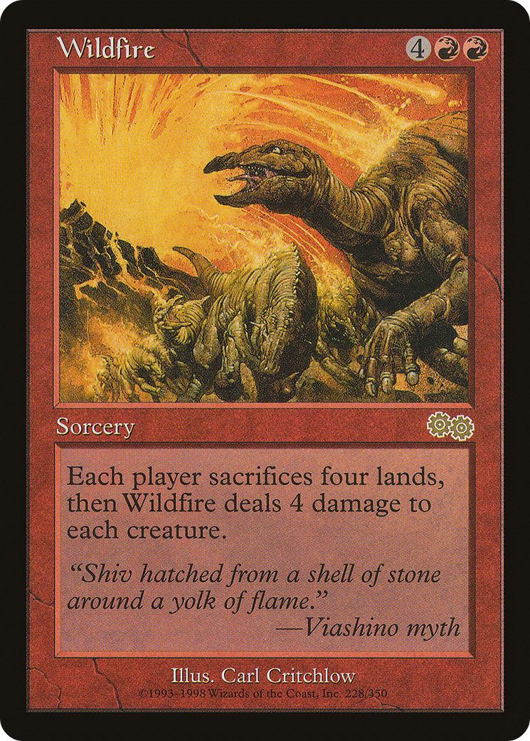 {R} Wildfire [Urza's Saga][USG 228] - Misty Mountain Games