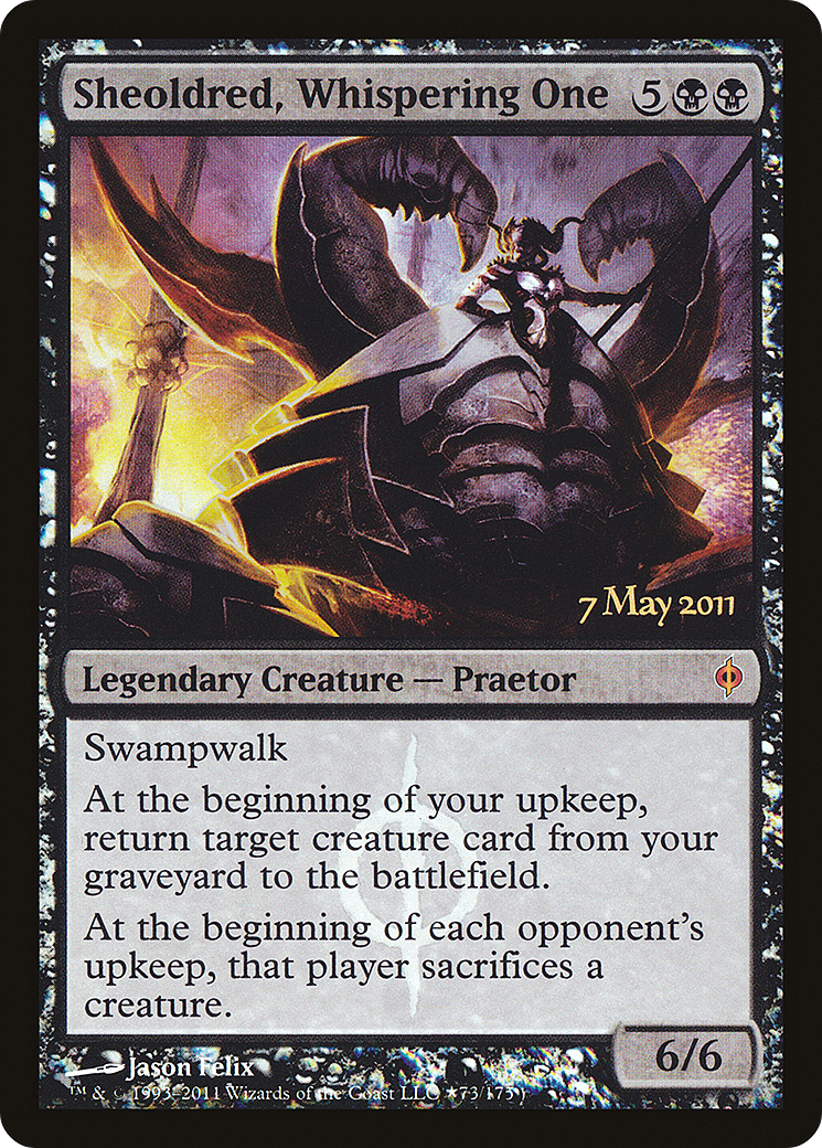 {R} Sheoldred, Whispering One [New Phyrexia Prerelease Promos][PR NPH 073] - Misty Mountain Games
