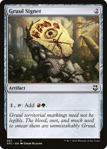 {C} Gruul Signet [Dungeons & Dragons: Adventures in the Forgotten Realms Commander][AFC 207]