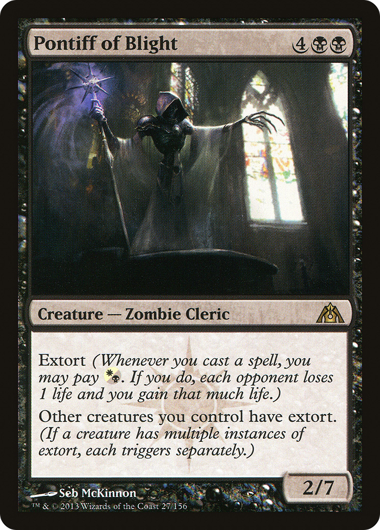 {R} Pontiff of Blight [Dragon's Maze][DGM 027]