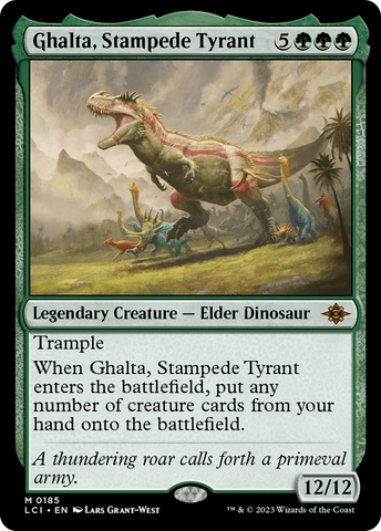 {@R} Ghalta, Stampede Tyrant [The Lost Caverns of Ixalan][LCI 185]