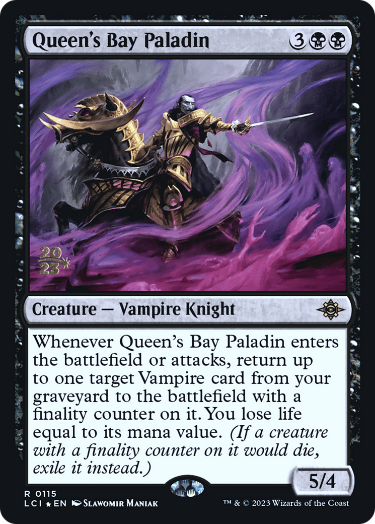 {@R} Queen's Bay Paladin [The Lost Caverns of Ixalan Prerelease Cards][PR LCI 115]
