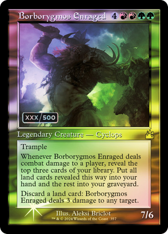 {R} Borborygmos Enraged (Retro) (Serialized) [Ravnica Remastered][SR RVR 357]