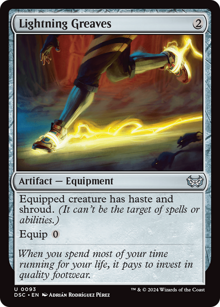 {C} Lightning Greaves [Duskmourn: House of Horror Commander][DSC 093]