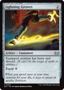 {C} Lightning Greaves [Duskmourn: House of Horror Commander][DSC 093]