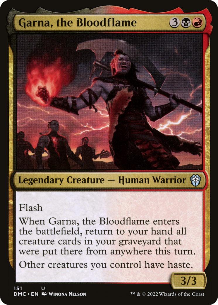 {C} Garna, the Bloodflame [Dominaria United Commander][DMC 151]