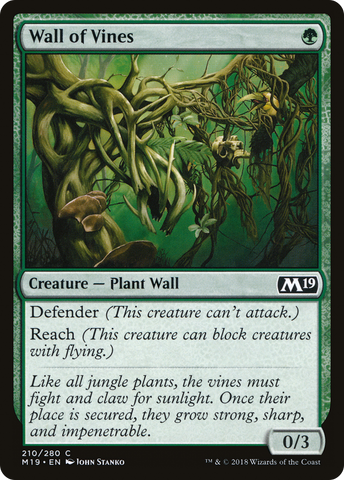 {C} Wall of Vines [Core Set 2019][M19 210]