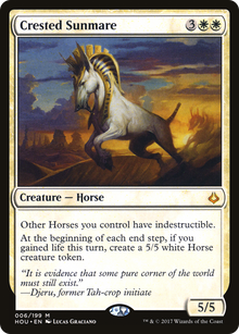 {R} Crested Sunmare [Hour of Devastation][HOU 006] - Misty Mountain Games