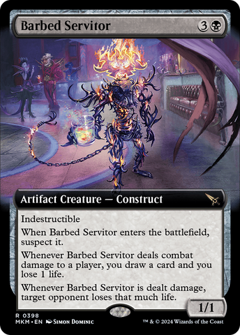 {@R} Barbed Servitor (Extended Art) [Murders at Karlov Manor][MKM 398]