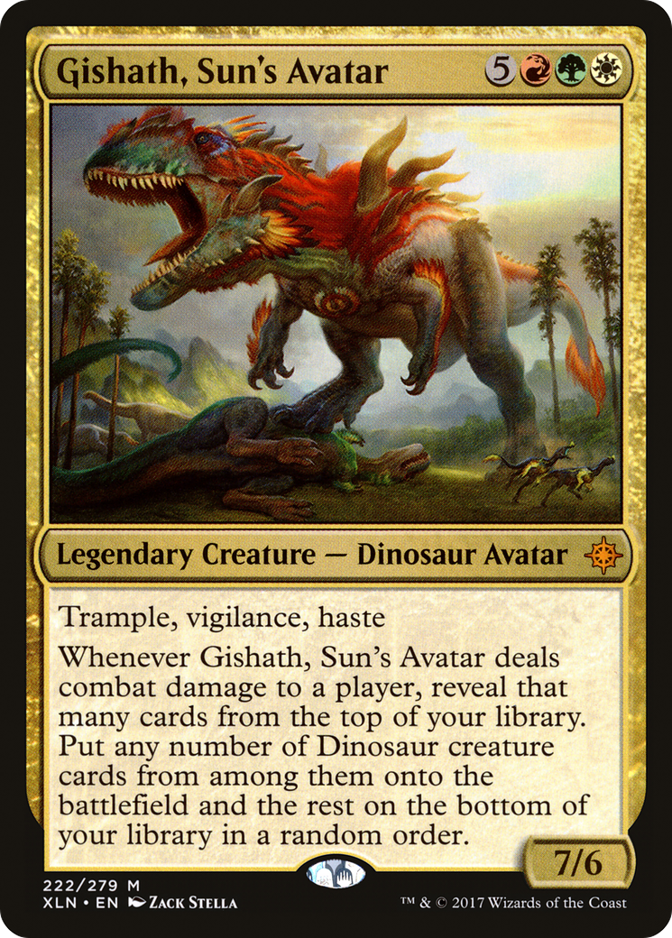 {R} Gishath, Sun's Avatar [Ixalan][XLN 222] - Misty Mountain Games