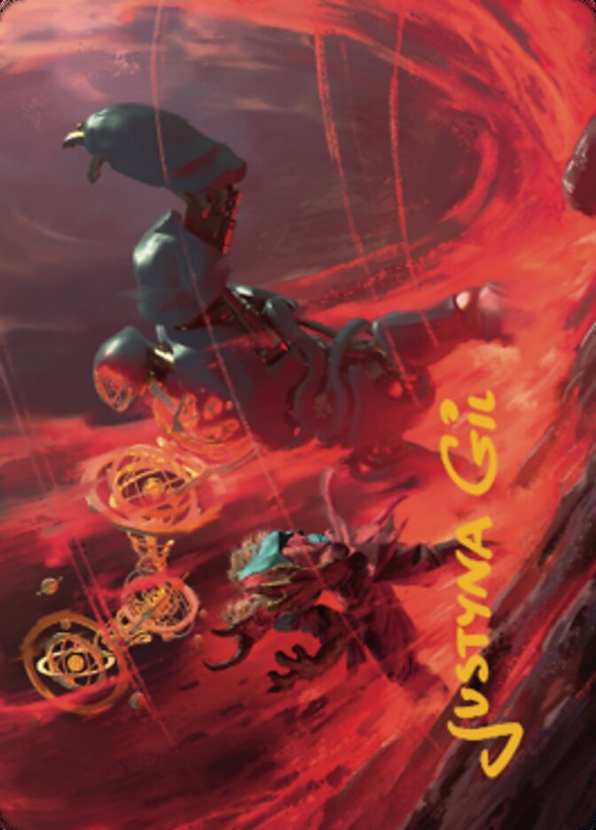 {A} Twinferno Art Card (Gold-Stamped Signature) [Dominaria United Art Series][GS ADMU 039]