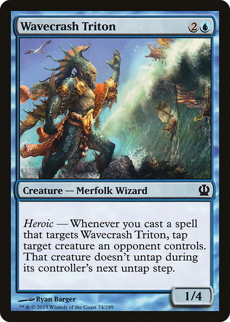 {C} Wavecrash Triton [Theros][THS 074]