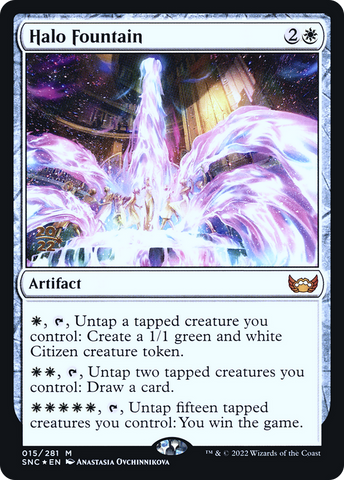{R} Halo Fountain [Streets of New Capenna Prerelease Promos][PR SNC 015]