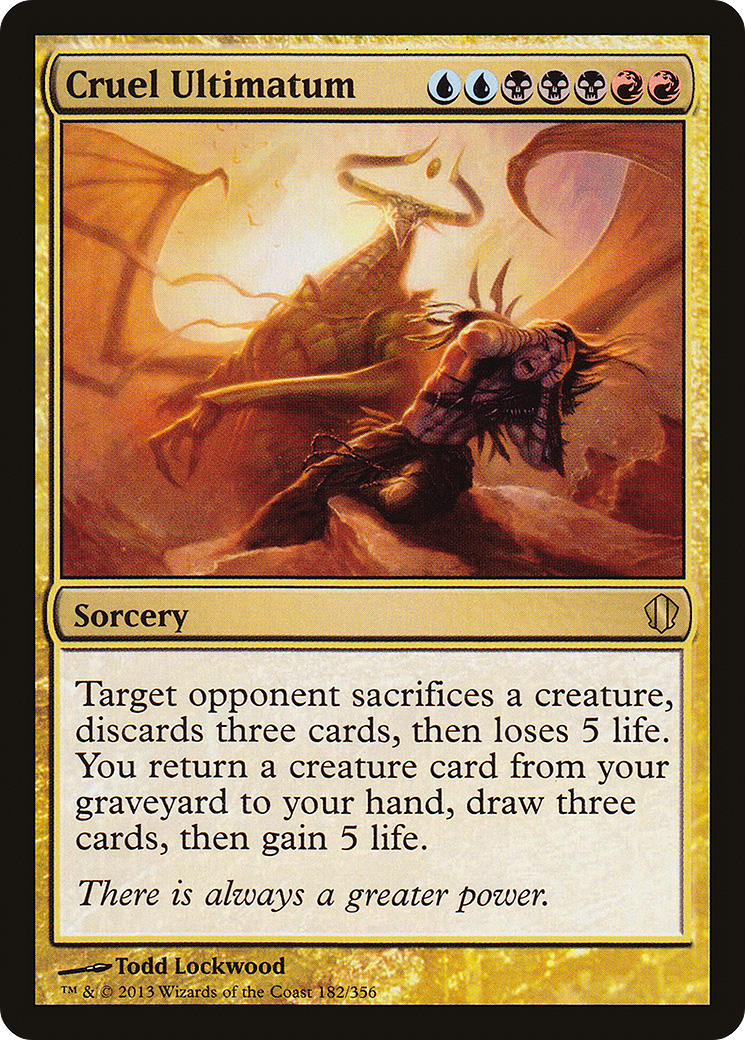 {R} Cruel Ultimatum [Commander 2013][C13 182]