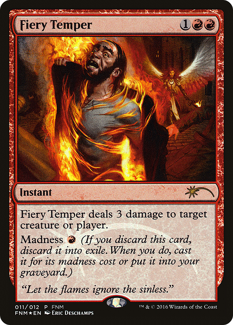 {R} Fiery Temper [Friday Night Magic 2016][PA F16 011]