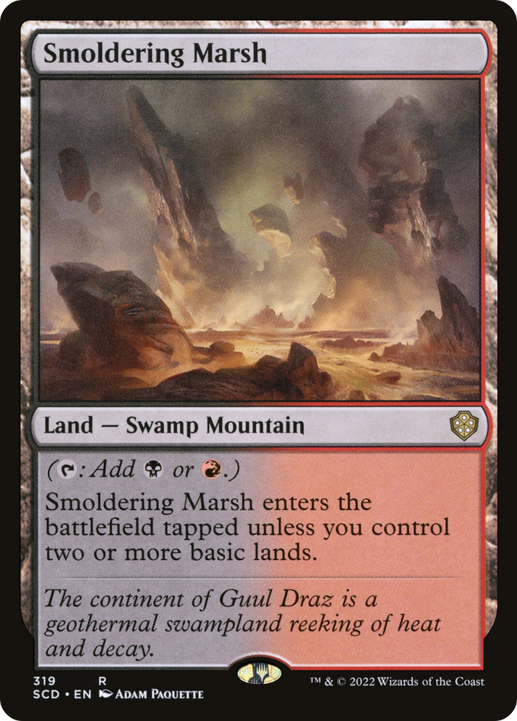{R} Smoldering Marsh [Starter Commander Decks][SCD 319] - Misty Mountain Games
