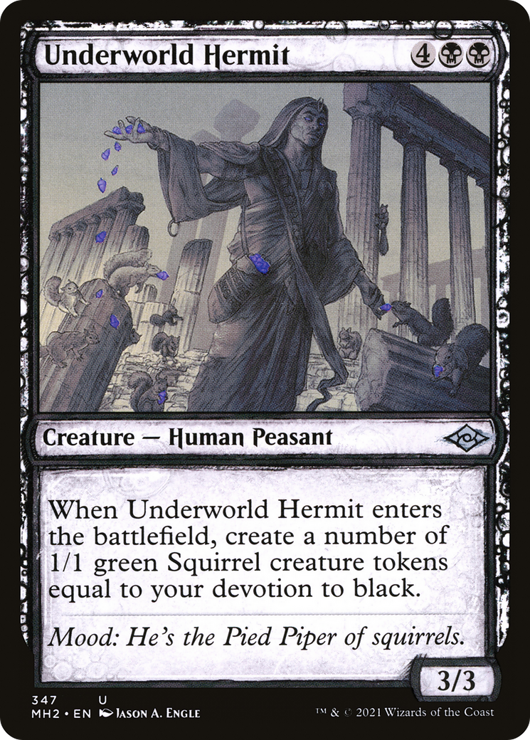 {C} Underworld Hermit (Sketch) [Modern Horizons 2][MH2 347]