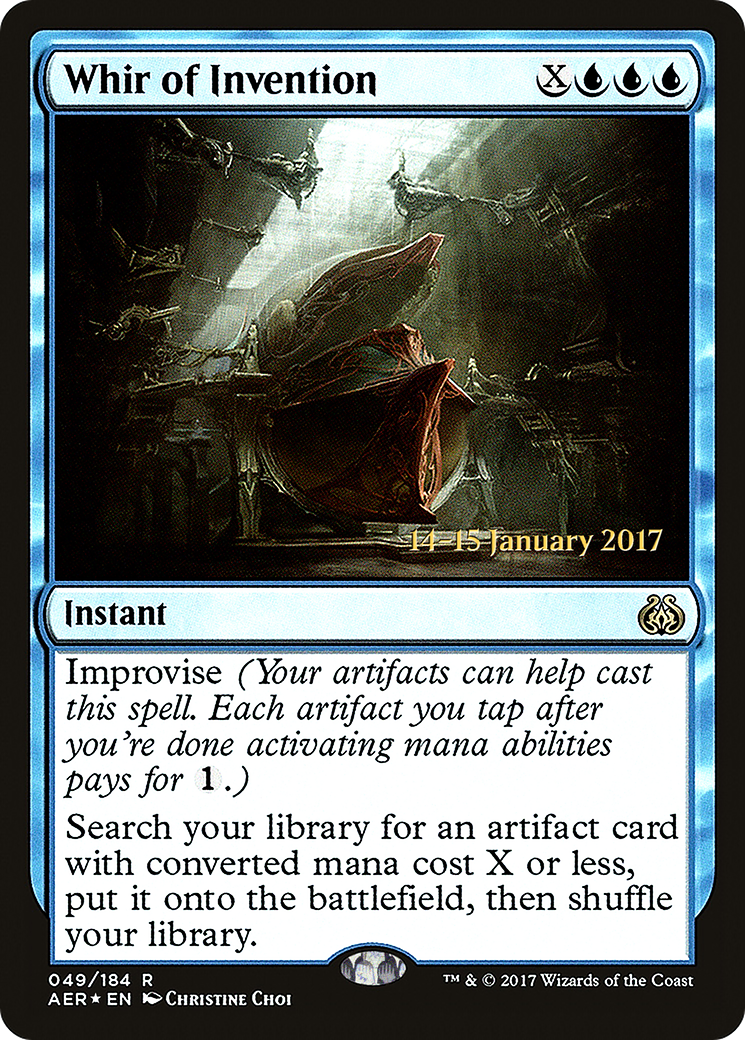 {R} Whir of Invention [Aether Revolt Prerelease Promos][PR AER 049] - Misty Mountain Games
