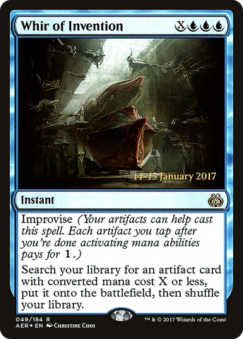 {R} Whir of Invention [Aether Revolt Prerelease Promos][PR AER 049]