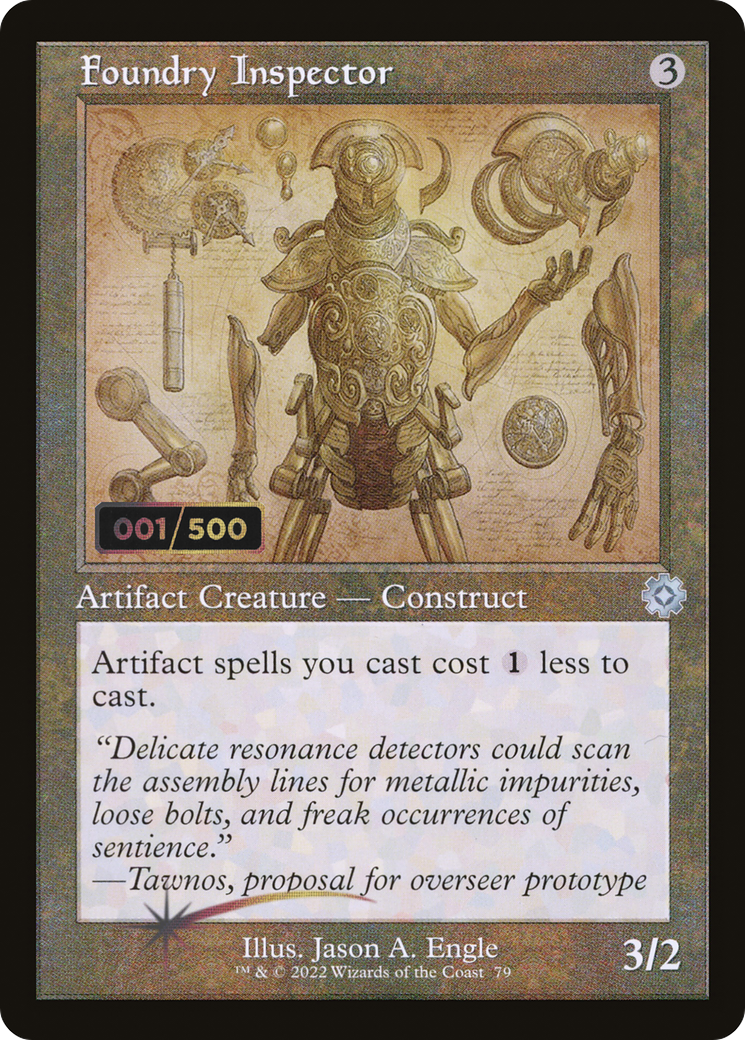 {C} Foundry Inspector (Schematic) (Serial Numbered) [The Brothers' War Retro Artifacts][BRR 079]