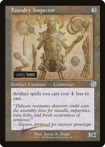 {C} Foundry Inspector (Schematic) (Serial Numbered) [The Brothers' War Retro Artifacts][BRR 079]