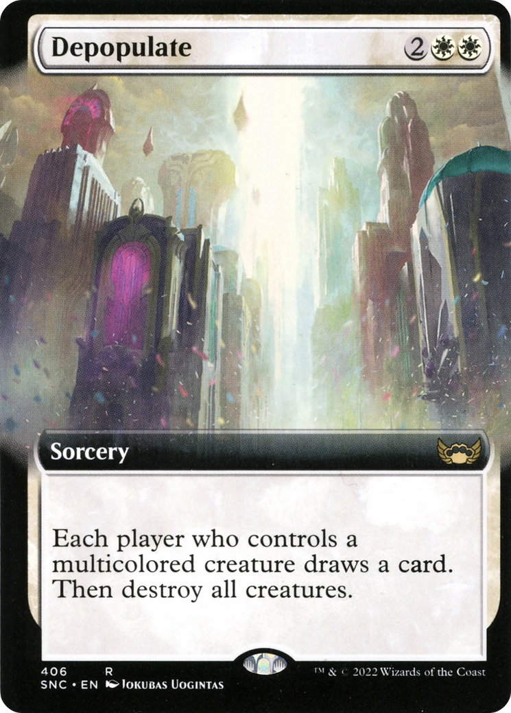 {R} Depopulate (Extended Art) [Streets of New Capenna][SNC 406]