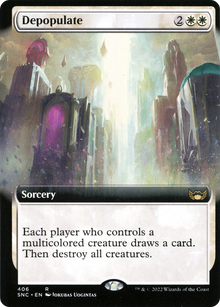 {R} Depopulate (Extended Art) [Streets of New Capenna][SNC 406]