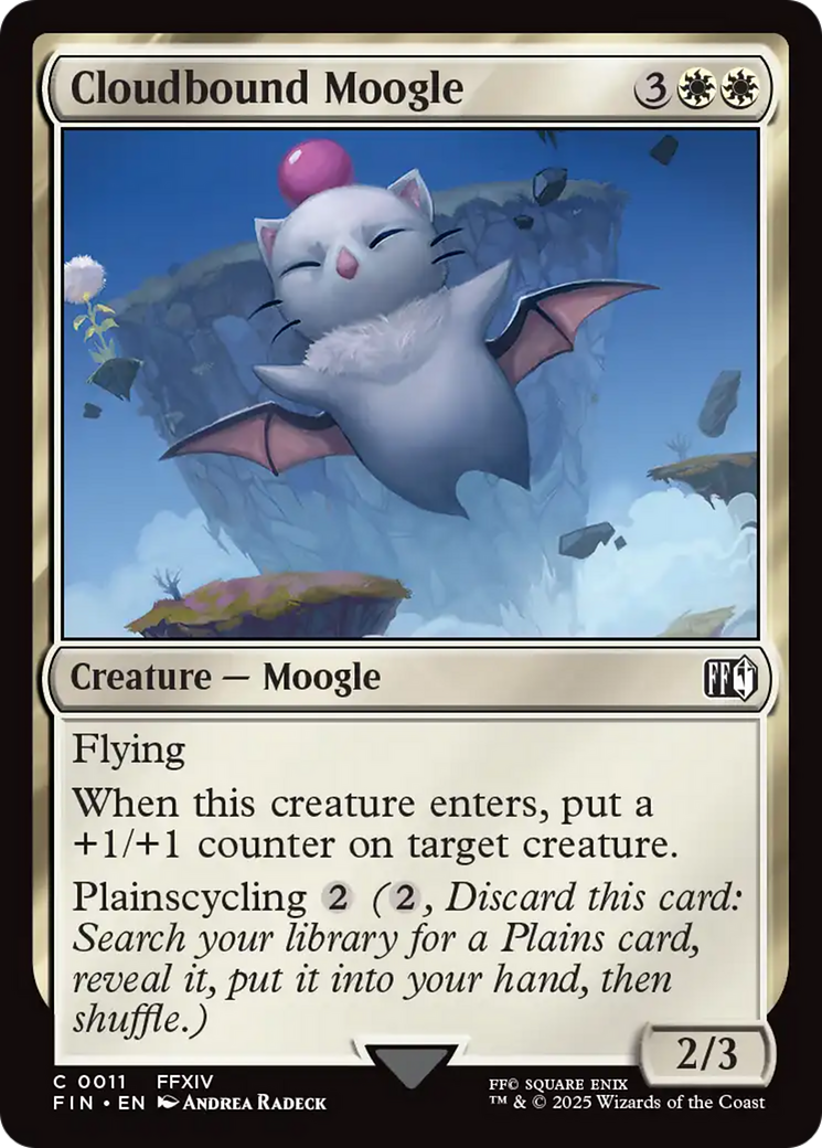 {@C} Cloudbound Moogle [FINAL FANTASY][FIN 011]