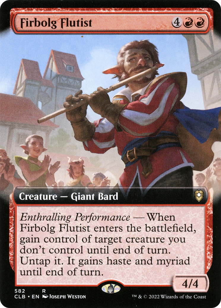{R} Firbolg Flutist (Extended Art) [Commander Legends: Battle for Baldur's Gate][CLB 582]