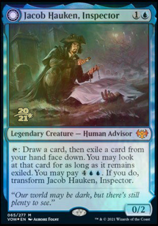 {R} Jacob Hauken, Inspector // Hauken's Insight [Innistrad: Crimson Vow Prerelease Promos][PR VOW 065]