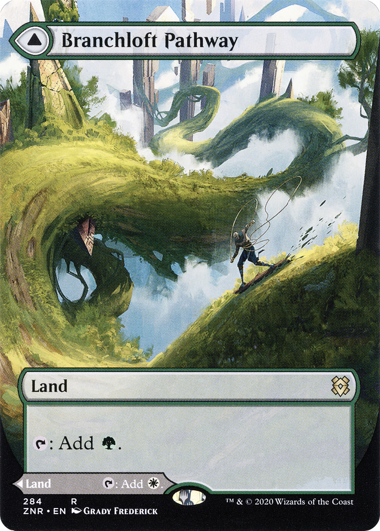 {R} Branchloft Pathway // Boulderloft Pathway (Borderless Alternate Art) [Zendikar Rising][ZNR 284]
