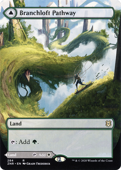 {R} Branchloft Pathway // Boulderloft Pathway (Borderless Alternate Art) [Zendikar Rising][ZNR 284]